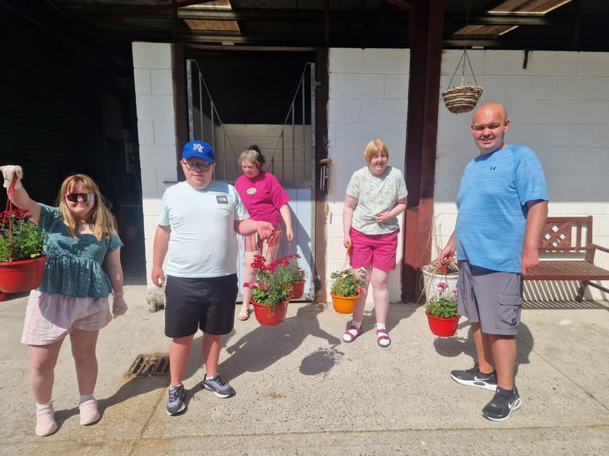 TLC - Kids Together have been busy creating handmade flower hanging baskets and…